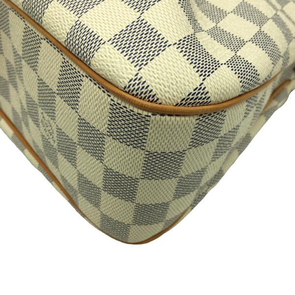 2176500071890 04 Louis Vuitton Siracusa PM Damier Azur Shoulder Bag White