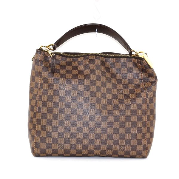 2176500074716 00 Louis Vuitton Portobello PM Damier Shoulder Bag Brown