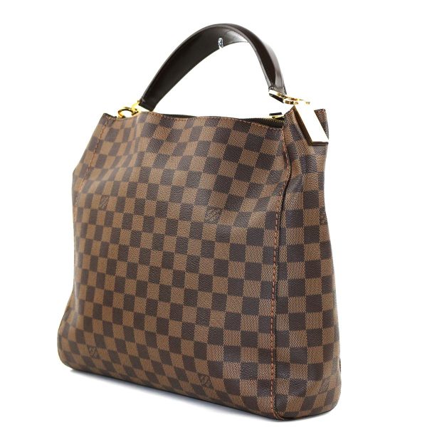 2176500074716 02 Louis Vuitton Portobello PM Damier Shoulder Bag Brown