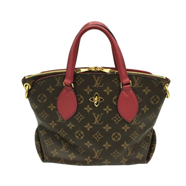 2176700038853 01 Louis Vuitton Flower Zip Tote Bag Monogram Handbag Brown