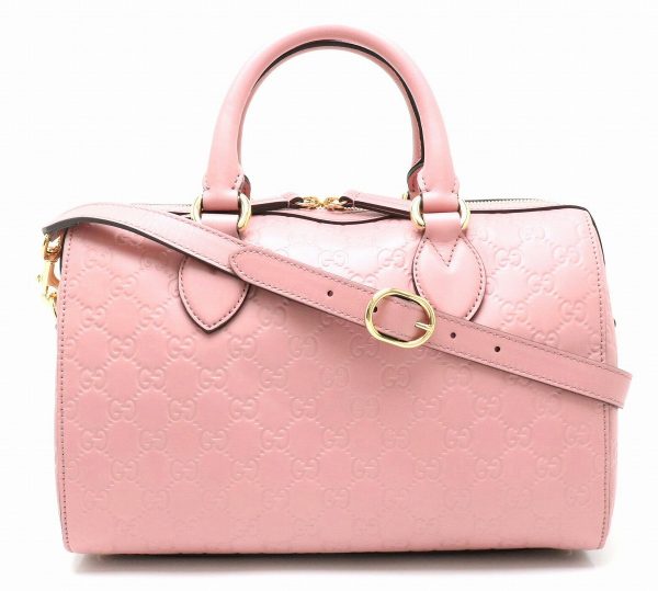 21881509 GUCCI Guccissima Crossbody Sima leather pink