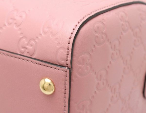 21881509 2 GUCCI Guccissima Crossbody Sima leather pink