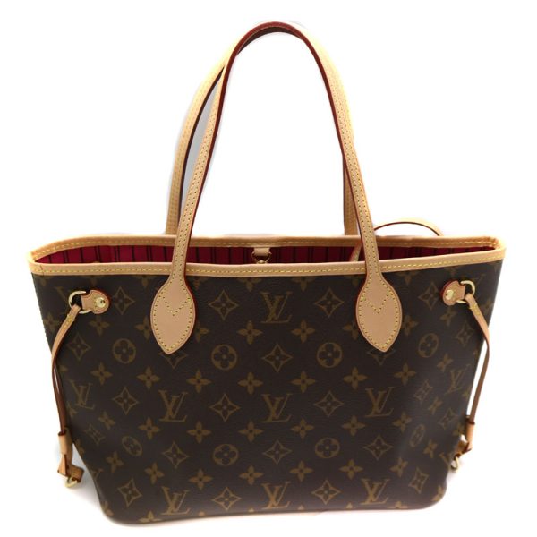 2195 1 Louis Vuitton Neverfull PM Tote Bag Monogram Canvas Pivoine Brown Pink LV