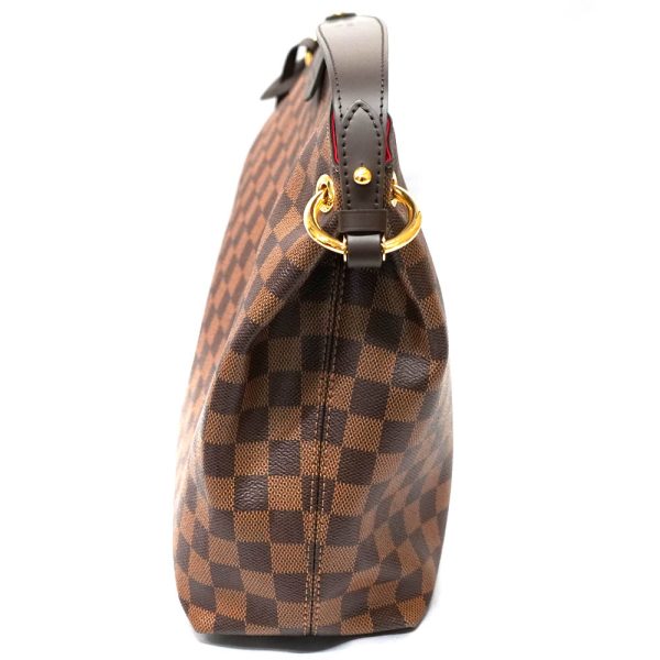 22 1860 4 Louis Vuitton Graceful PM Shoulder Bag Damier Ebene Canvas Brown Bag