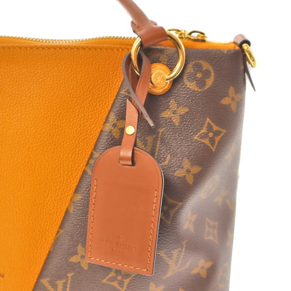 22 2 10 Louis Vuitton V Tote MM Monogram Canvas Tote Bag BrownOrange