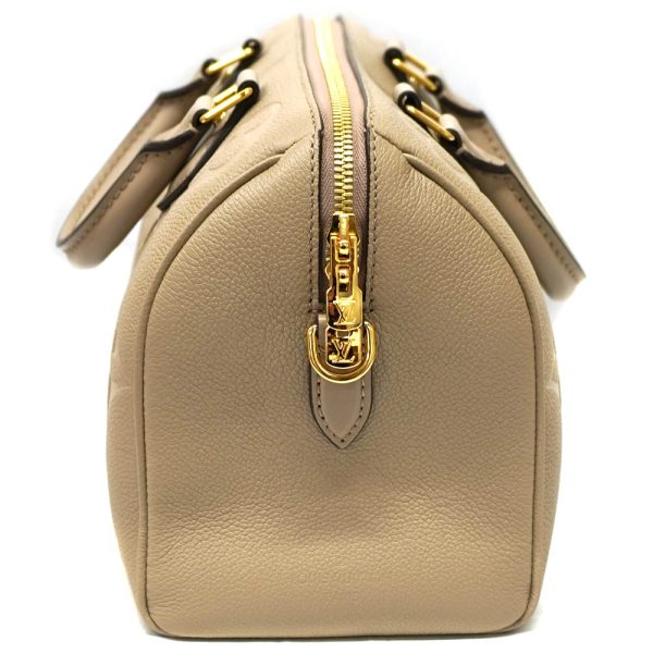 22 2213 3 Louis Vuitton Speedy Bandouliere 25 Monogram Empreinte Handbag Beige