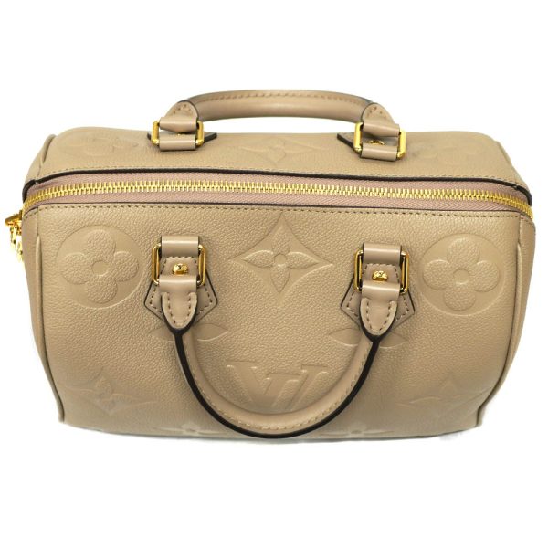 22 2213 5 Louis Vuitton Speedy Bandouliere 25 Monogram Empreinte Handbag Beige