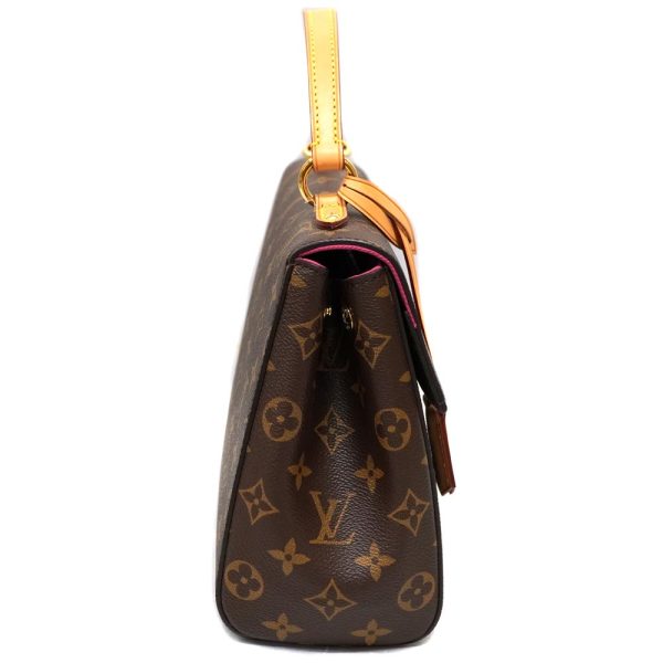 22 2852 3 Louis Vuitton Womens Cluny BB 2 Way Handbag Shoulder Bag Monogram Canvas Brown Pink