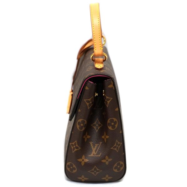 22 2852 4 Louis Vuitton Womens Cluny BB 2 Way Handbag Shoulder Bag Monogram Canvas Brown Pink