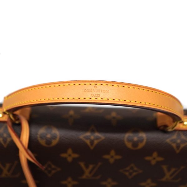 22 2852 7 Louis Vuitton Womens Cluny BB 2 Way Handbag Shoulder Bag Monogram Canvas Brown Pink