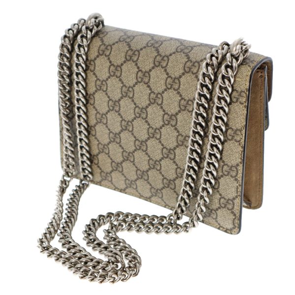 22 5685 2 GUCCI Dionysus Chain Shoulder Bag Suede GG Supreme