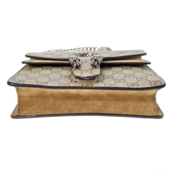 22 5685 4 GUCCI Dionysus Chain Shoulder Bag Suede GG Supreme