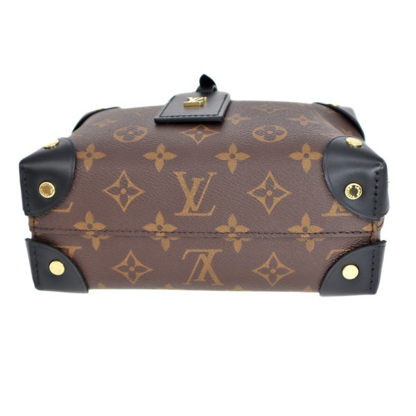 22 5828 4 Louis Vuitton Petite Mal Monogram Canvas 2WAY Shoulder Bag Brown Black