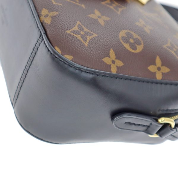 22 6143 5 Louis Vuitton Santonge Shoulder Bag Crossbody Monogram Canvas Brown Black