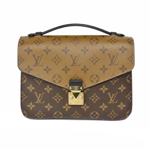 22 7333 1 Louis Vuitton Pochette Metis MM Monogram Shoulder Bag Brown