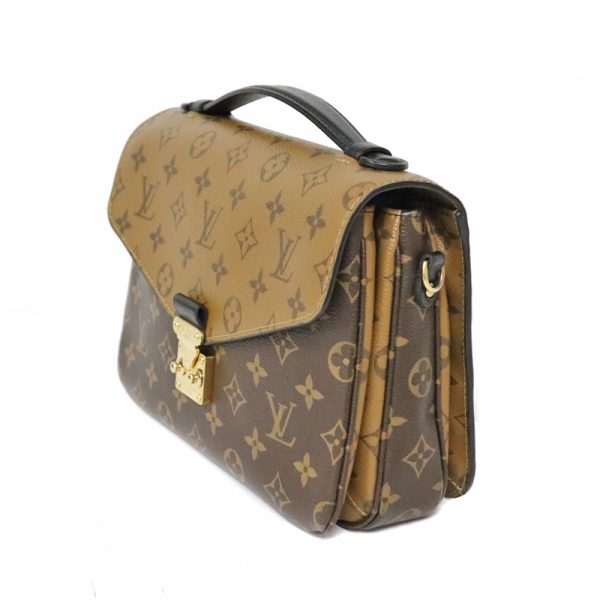 22 7333 2 Louis Vuitton Pochette Metis MM Monogram Shoulder Bag Brown