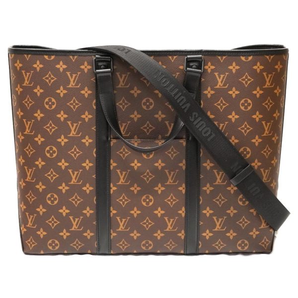 22 8626 1 Louis Vuitton Weekend GM Monogram Canvas Shoulder Bag Brown