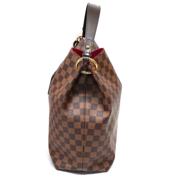 22 9412 3 Louis Vuitton Graceful MM Shoulder Bag Damier Ebene Canvas Brown