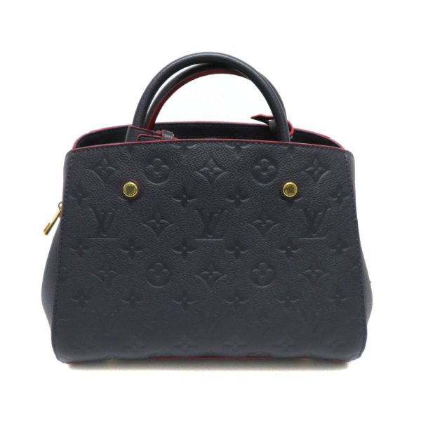 2200690 2 Louis Vuitton Montaigne BB Monogram Empreinte Handbag Navy