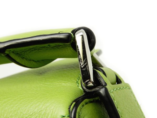 22077202418 07 Loewe Classic Calf Green Puzzle Bag Mini 2WAY Bag