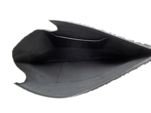 221020tjno7 03 Dior Canvas Calf Beige Black Navy Dior Oblique Jacquard A4 Pouch Clutch Bag