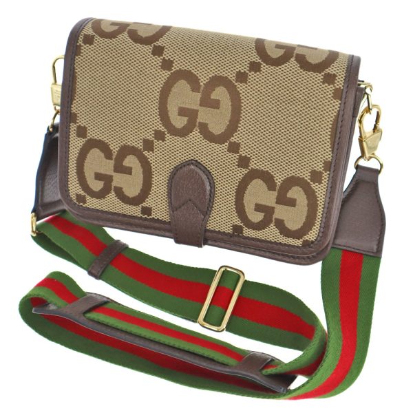 23 3290 GUCCI Shoulder Bag Jumbo GG Canvas