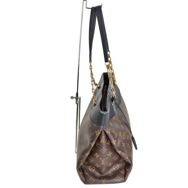 23 3627 3 Louis Vuitton Pallas Shopper Monogram Canvas Calf Brown Black