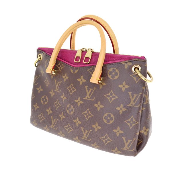 23 3628 1 Louis Vuitton Pallas BB 2way Bag Monogram Grape Brown