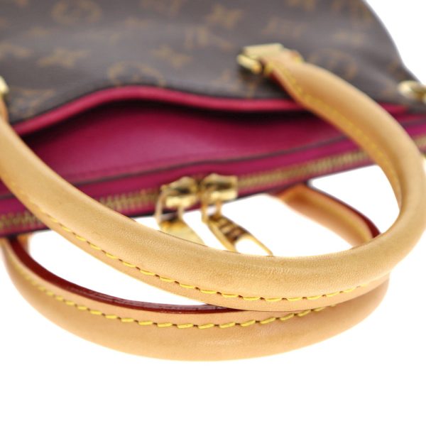 23 3628 15 Louis Vuitton Pallas BB 2way Bag Monogram Grape Brown