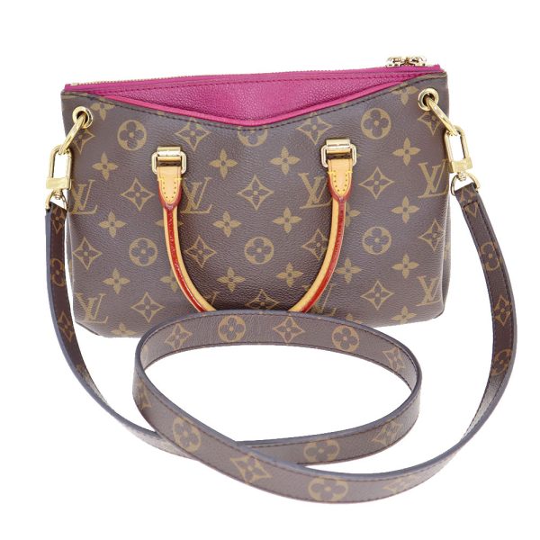 23 3628 20 Louis Vuitton Pallas BB 2way Bag Monogram Grape Brown