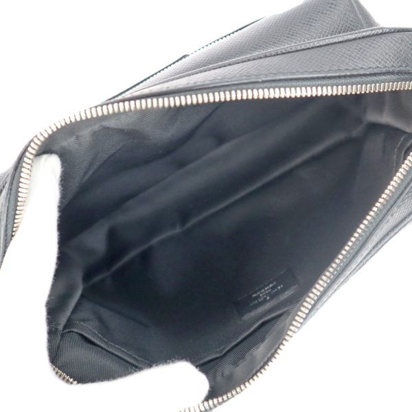 23 390 9 Louis Vuitton Outdoor Messenger PM Shoulder Body Bag Taiga Monogram Black Crossbody