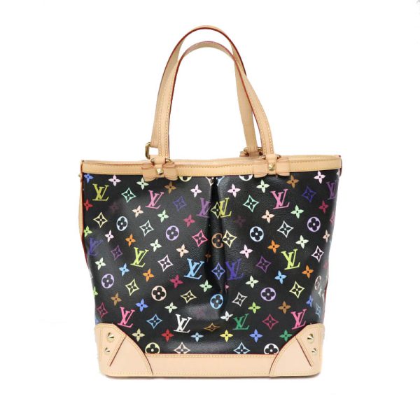 23 4261 1 Louis Vuitton Charlene MM Multicolored Canvas Tote Bag Black