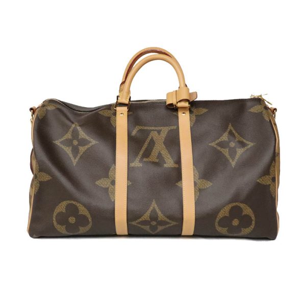 23 4397 3 Louis Vuitton Keepall Bandouliere 50 Monogram Boston Bag Brown