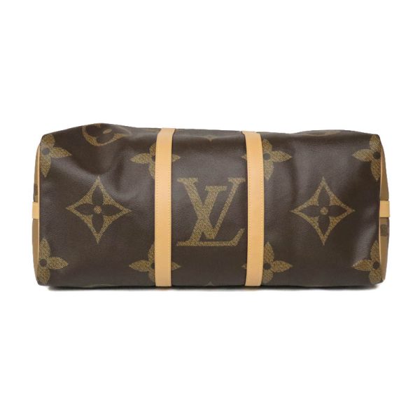 23 4397 4 Louis Vuitton Keepall Bandouliere 50 Monogram Boston Bag Brown