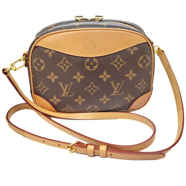 23 531 2 Louis Vuitton Deauville Mini Shoulder Bag Monogram Canvas Brown Brand Mini Bag