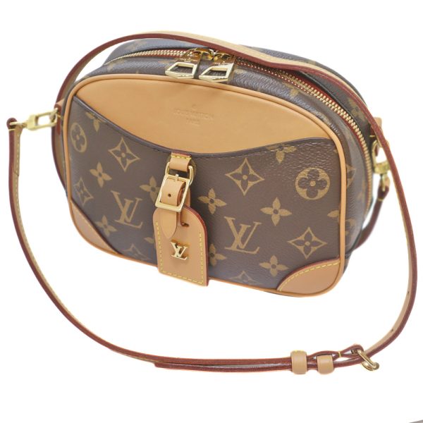 23 531 Louis Vuitton Deauville Mini Shoulder Bag Monogram Canvas Brown Brand Mini Bag