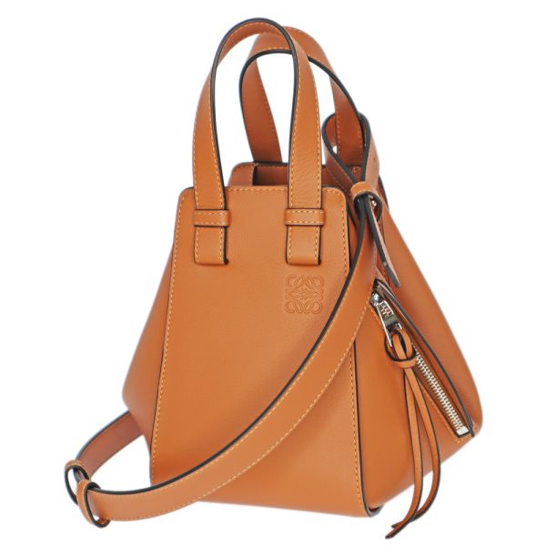 23 5507 Loewe Hammock Compact Calf Shoulder bag Brown