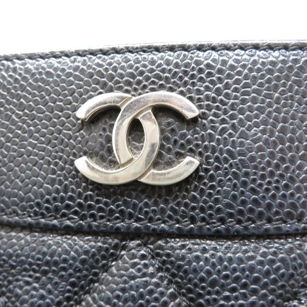 23 685807 Chanel Tote Bag Caviar skin Shoulder Bag Black