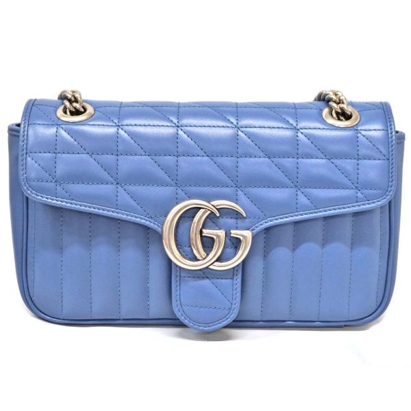 23 9124 1 Gucci Chain Shoulder Bag Blue