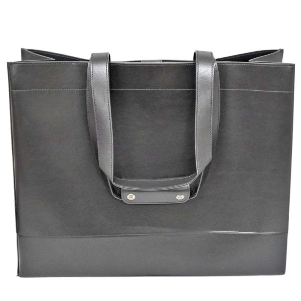 23 9163 2 Dior Stussy D Dior Leather Tote Bag Black