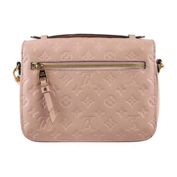 2305103007020 3 Louis Vuitton Pochette Metis MM Monogram Empreinte Leather Shoulder Bag Rose Poodle Pink