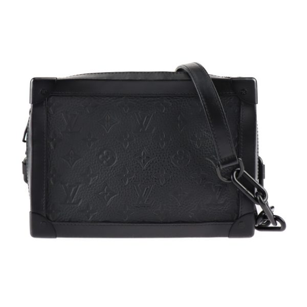 2306113007042 1 Louis Vuitton Soft Trunk Monogram Leather Taurillon Shoulder Bag Chain Black