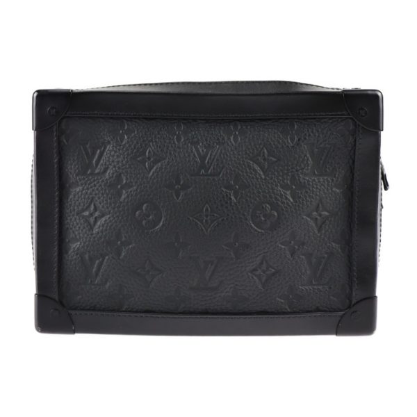 2306113007042 3 Louis Vuitton Soft Trunk Monogram Leather Taurillon Shoulder Bag Chain Black