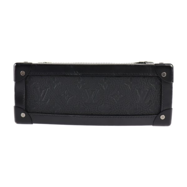 2306113007042 4 Louis Vuitton Soft Trunk Monogram Leather Taurillon Shoulder Bag Chain Black