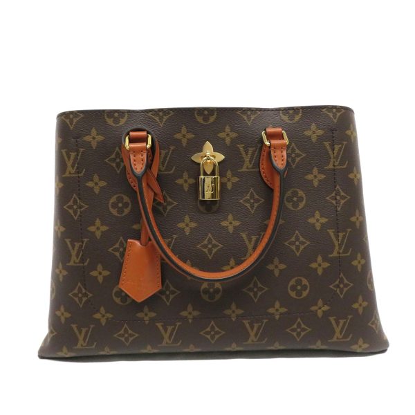 23079341 Louis Vuitton Flower Tote Monogram Canvas Tote Bag Brown