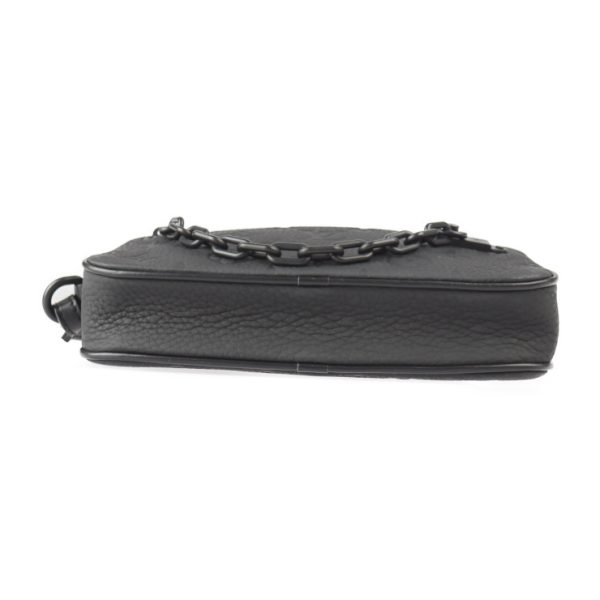 2308023010048 4 Louis Vuitton Pochette Volga Taurillon Leather Wristlet Clutch Black