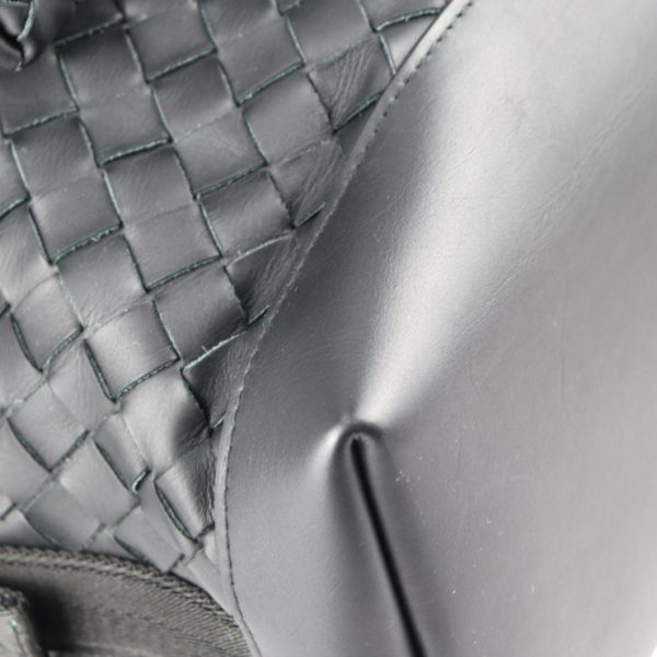 2310073007051 5 Bottega Veneta Intrecciato Calf Leather Backpack Daypack Black Silver Hardware