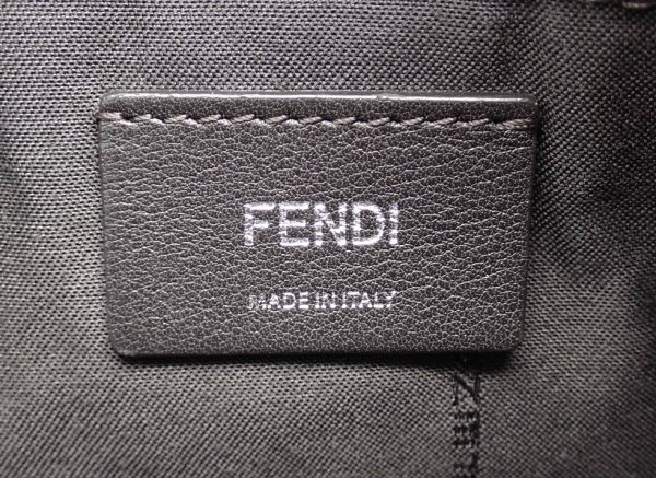 231013tsno7 09 Fendi Calf Leather Gray x Brown x White By the Way 2WAY Bag