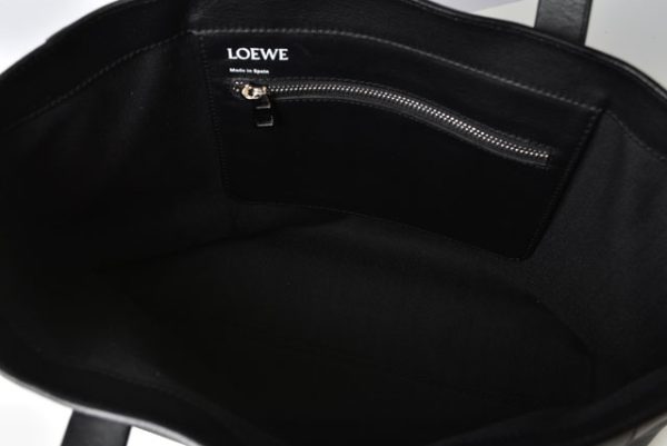 23122123 bv 10 Loewe East West Shopper Anagram Leather Tote Bag Black