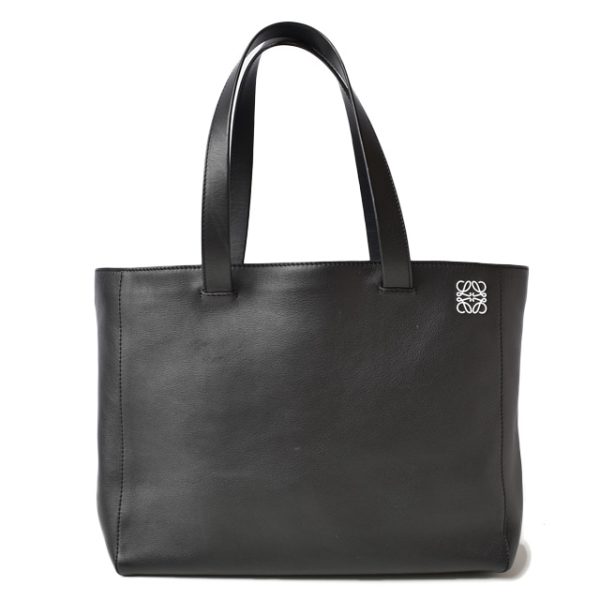 23122123 lo 1 Loewe East West Shopper Anagram Leather Tote Bag Black